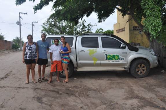 Despedida da Pousada Dos Mundos e da Cristina, Cristiane e Almir, em Jacumã, distrito de Conde - PB